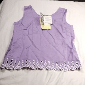NWT Bob Mackie women's two piece sleeveless top with blazer size large